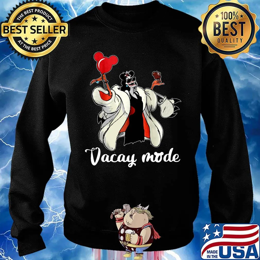 Mickey mouse cruella de vil vacay mode s Sweater