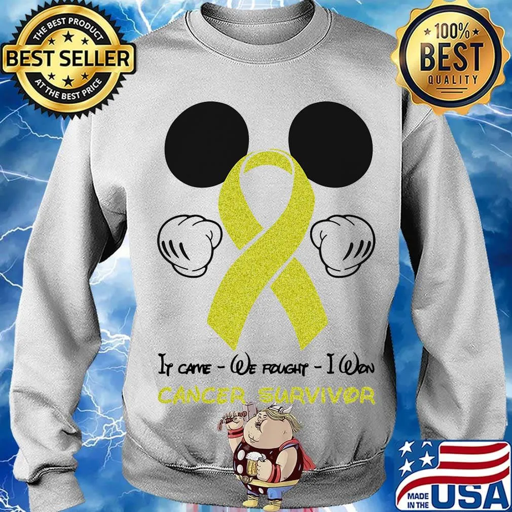 Mickey mouse if came we fought i won cancer survivor s Sweater