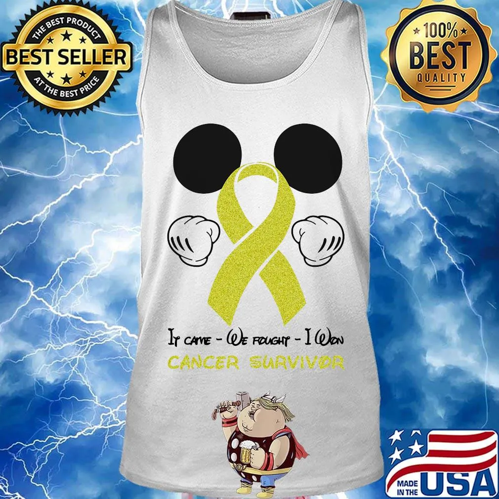 Mickey mouse if came we fought i won cancer survivor s Tank top