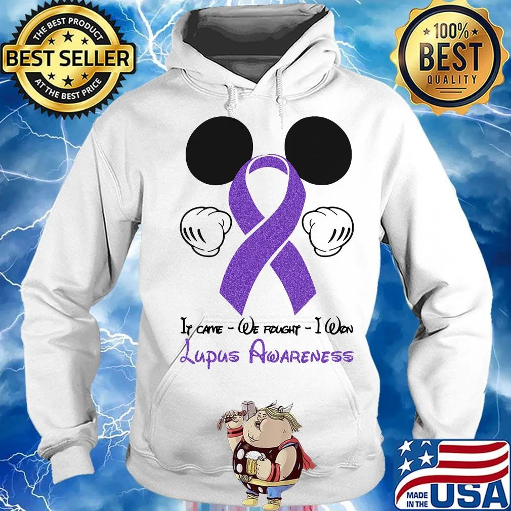 Mickey mouse if came we fought i won lupus awareness s Hoodie