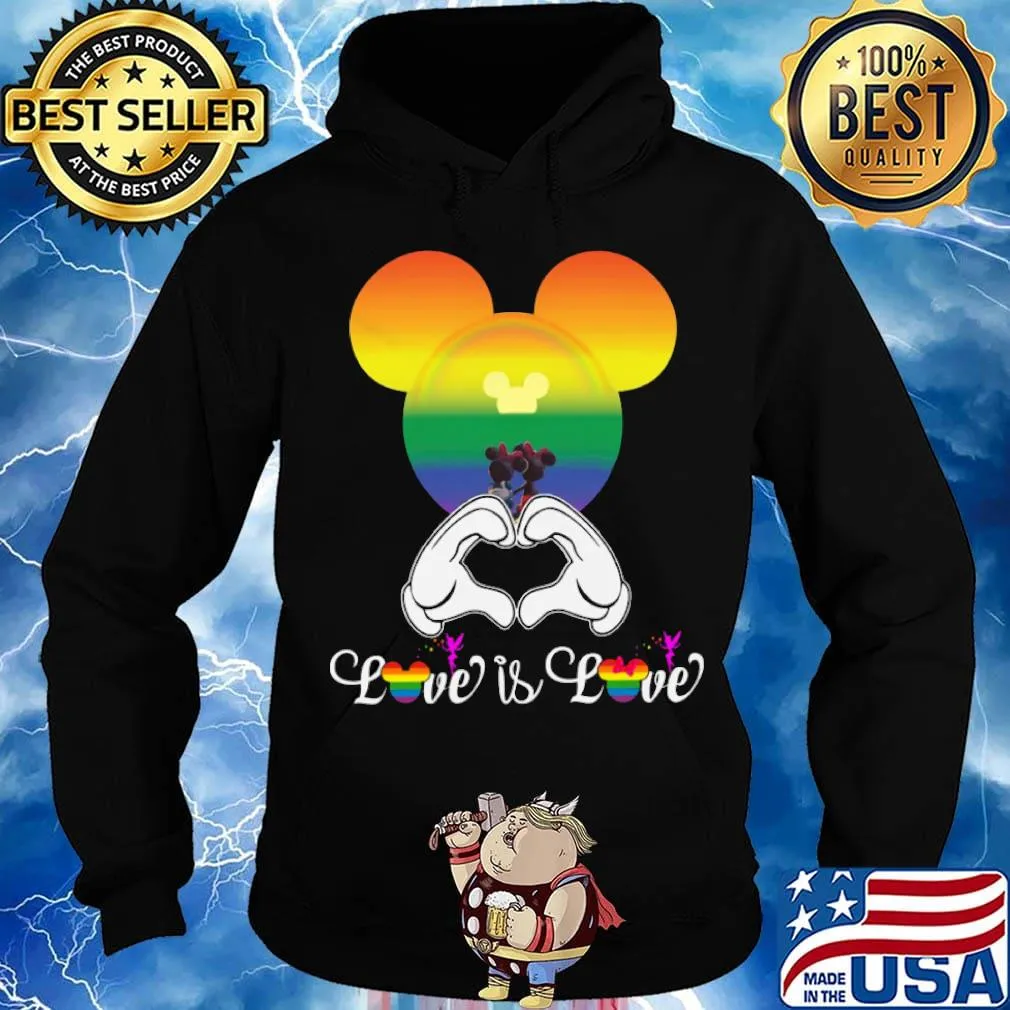 Mickey Mouse love is love LGBT s Hoodie