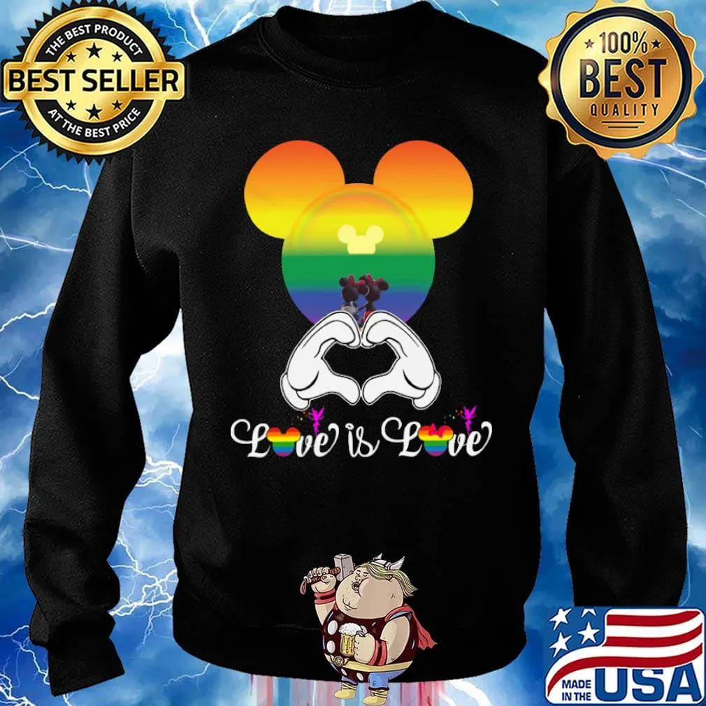 Mickey Mouse love is love LGBT s Sweater
