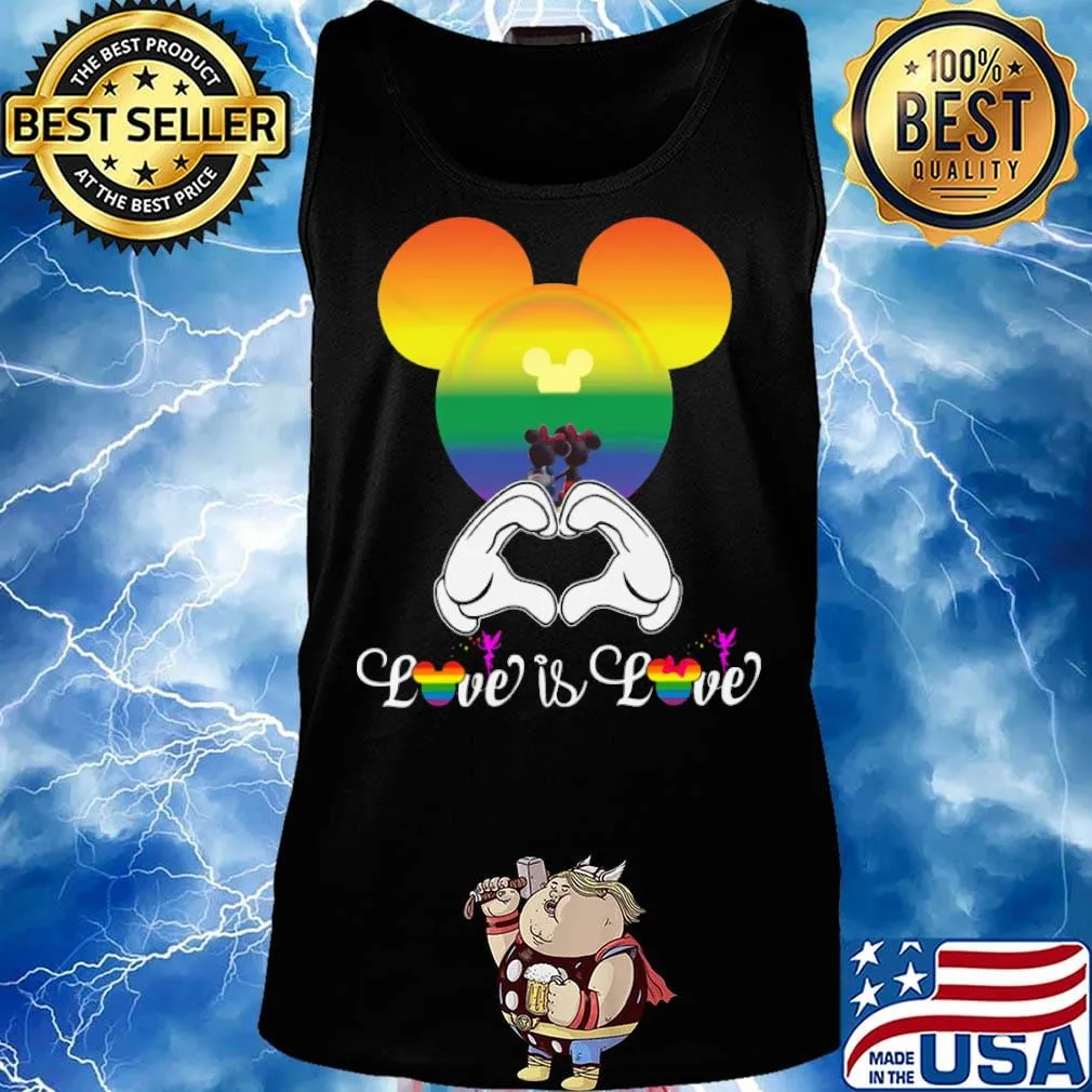 Mickey Mouse love is love LGBT s Tank top