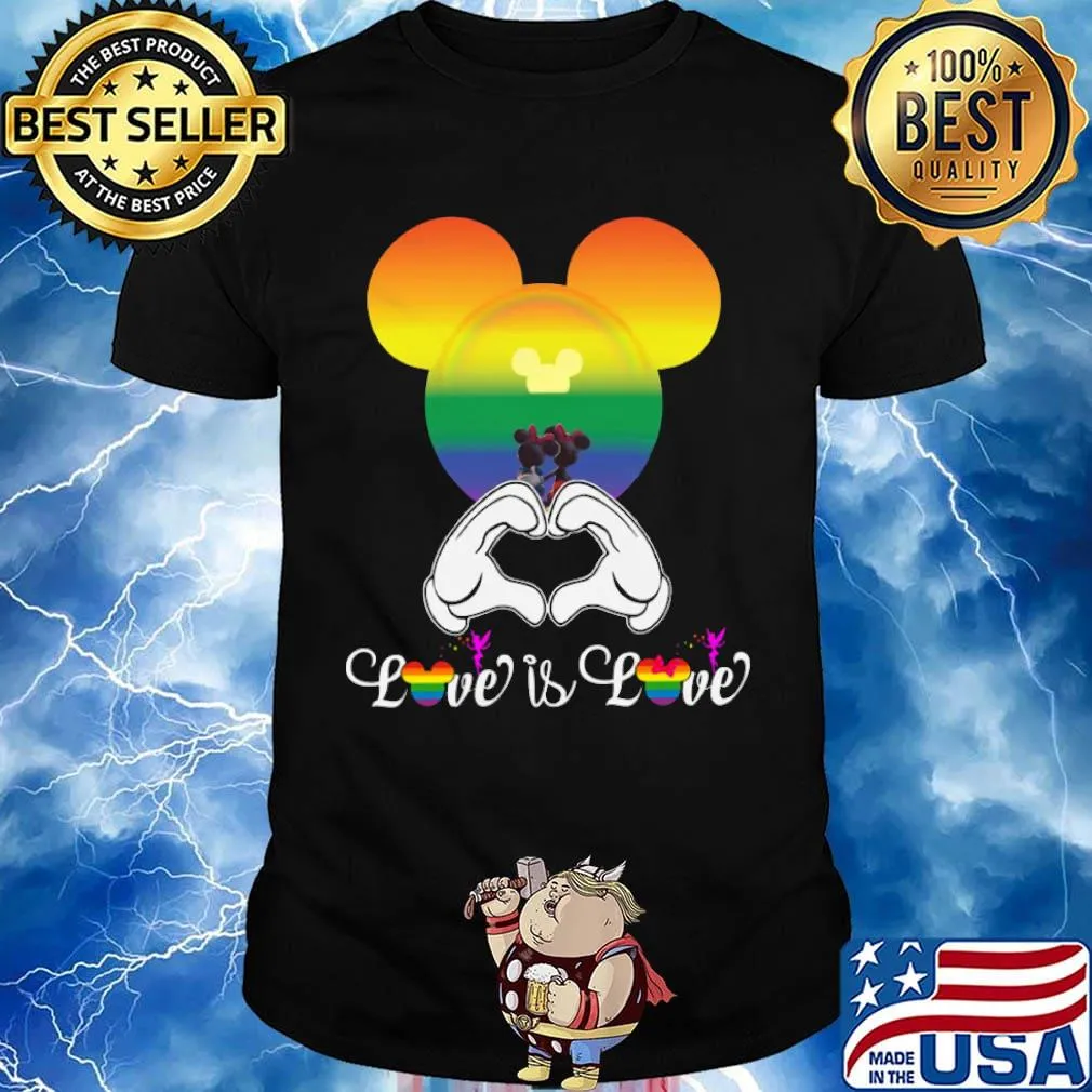 Mickey Mouse love is love LGBT shirt