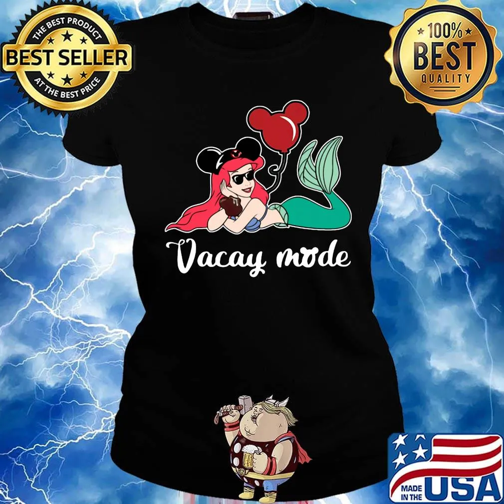 Mickey mouse mermaid vacay mode s Ladies tee