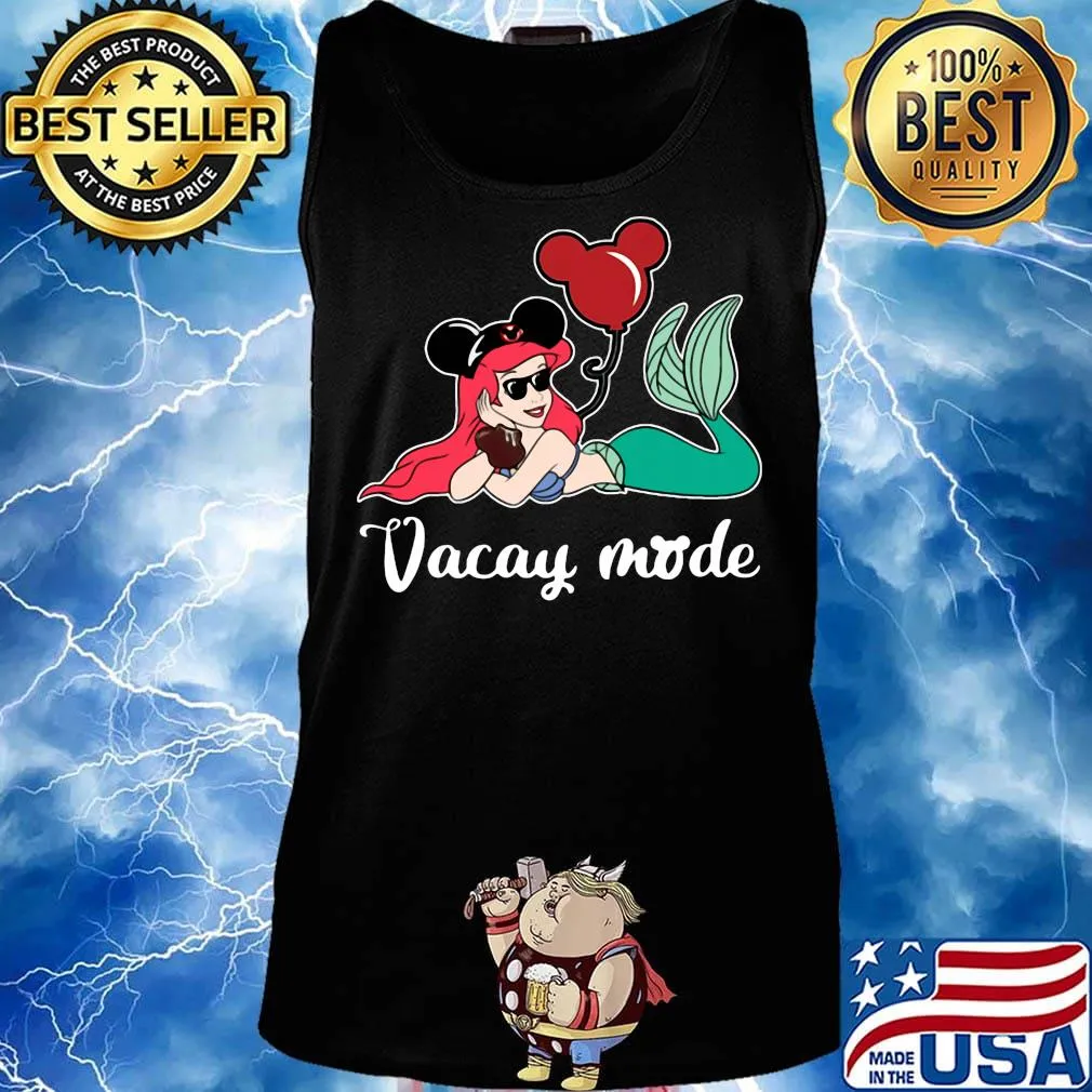 Mickey mouse mermaid vacay mode s Tank top