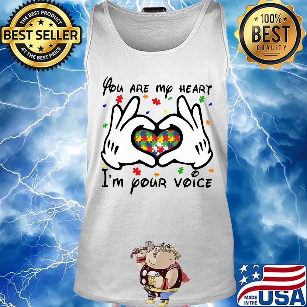 Mickey mouse you are my heart i'm your voice heart autism awareness s Tank top