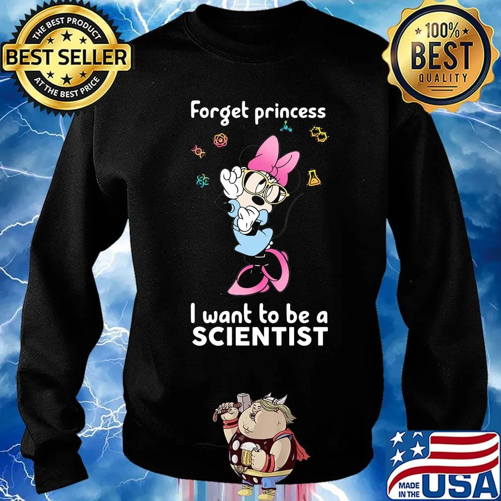 Minnie mouse forget princess i want to be a scientist s Sweater