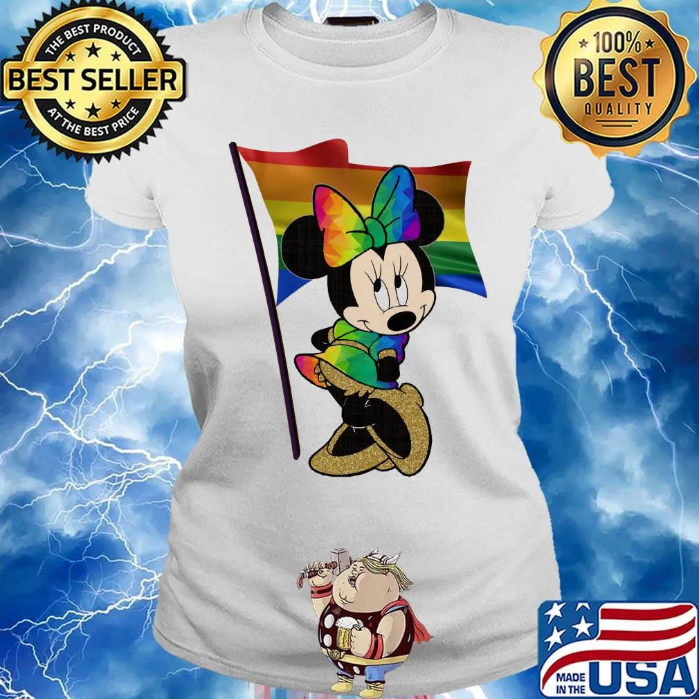 Minnie Mouse LGBT Disney flag s Ladies tee