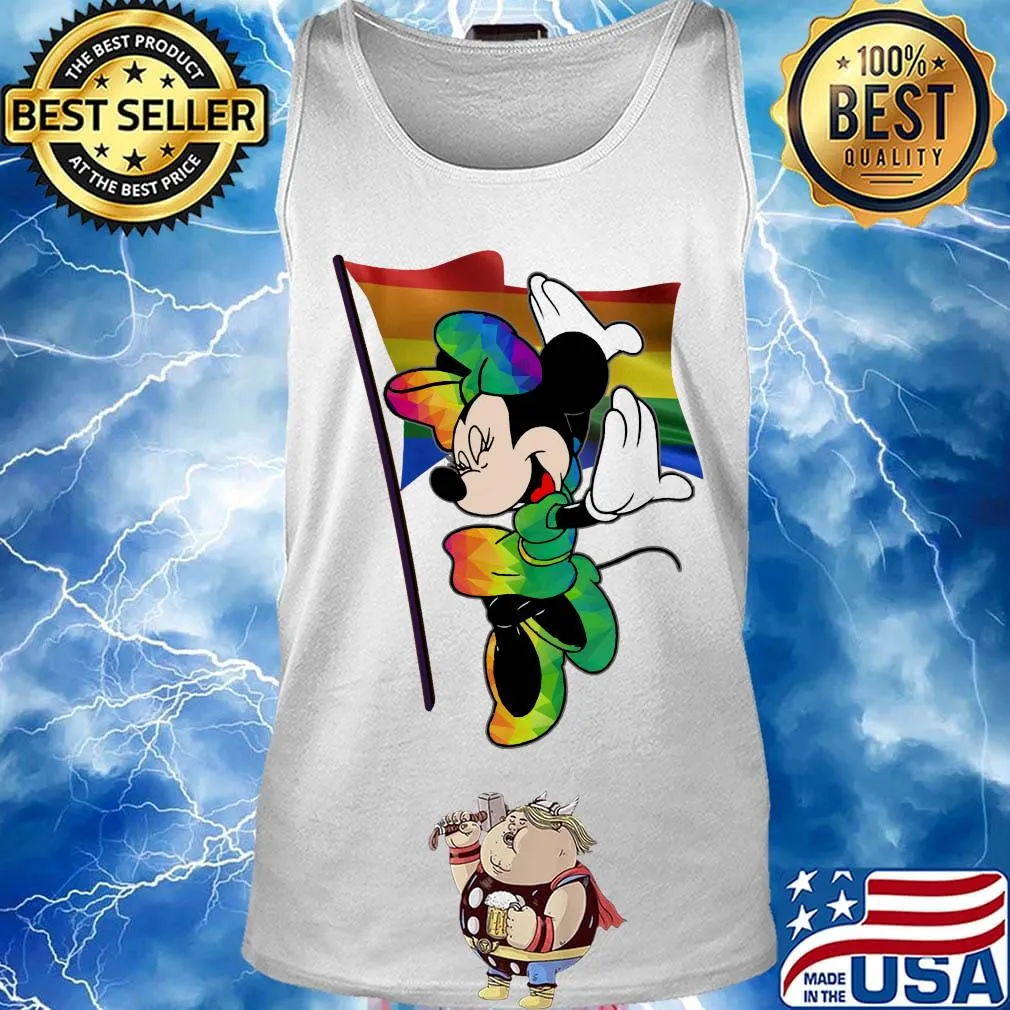 Minnie mouse LGBT flag s Tank top