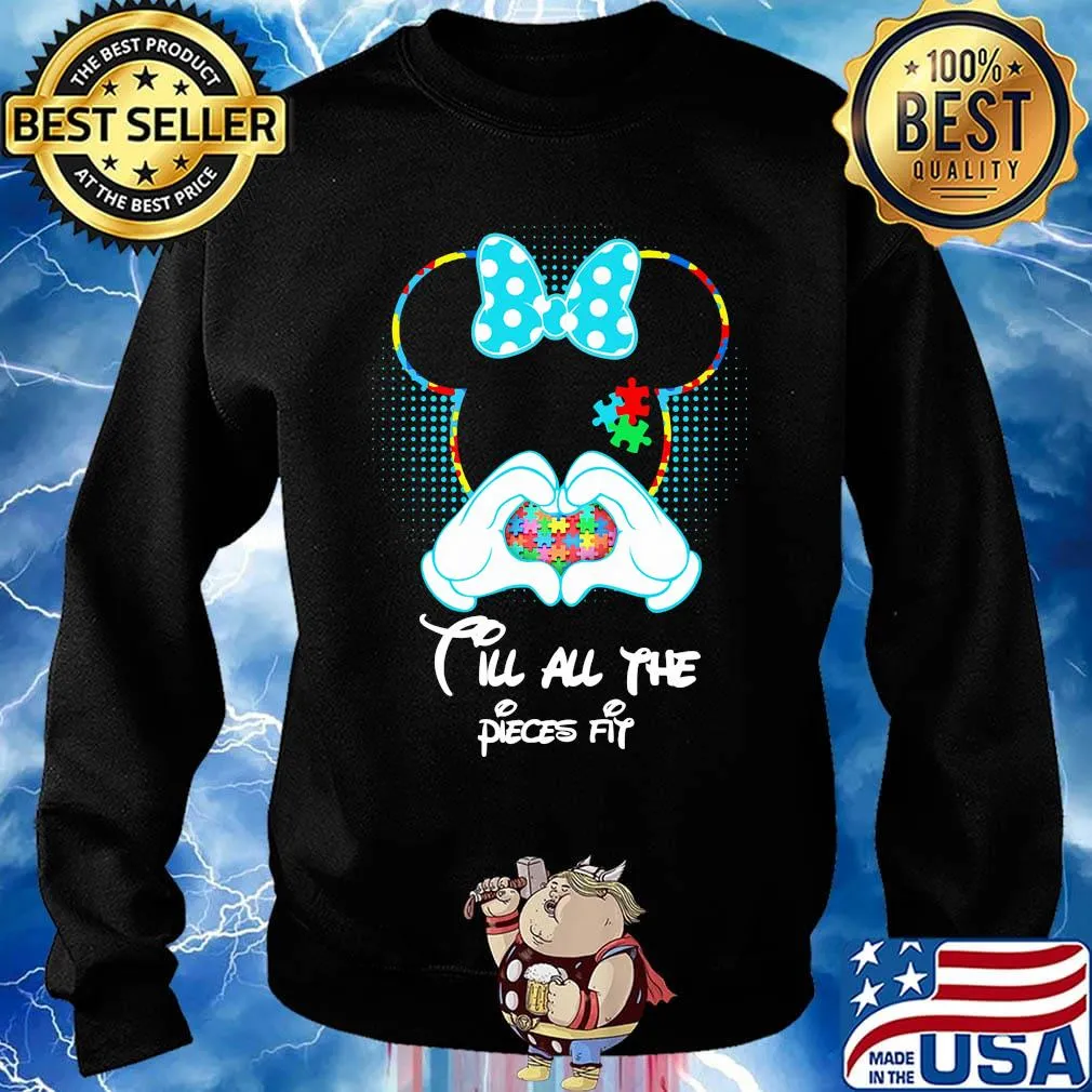 Minnie mouse till all the pieces fit autism heart s Sweater