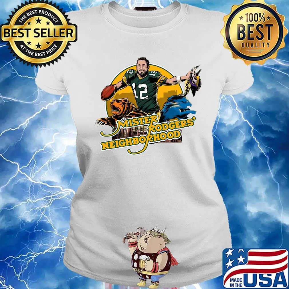 Mister rodgers neighborhood minnesota vikings football team s Ladies tee