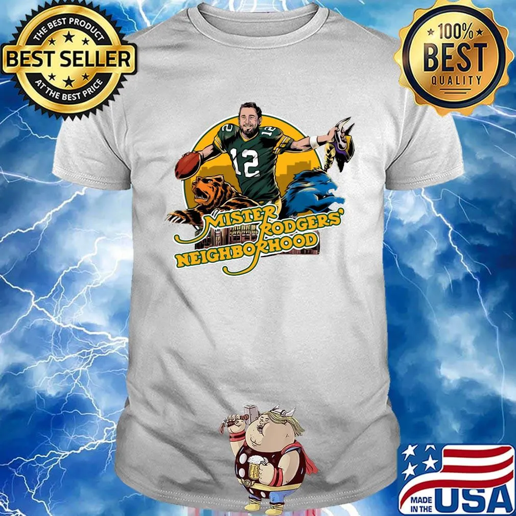 Mister rodgers neighborhood minnesota vikings football team shirt