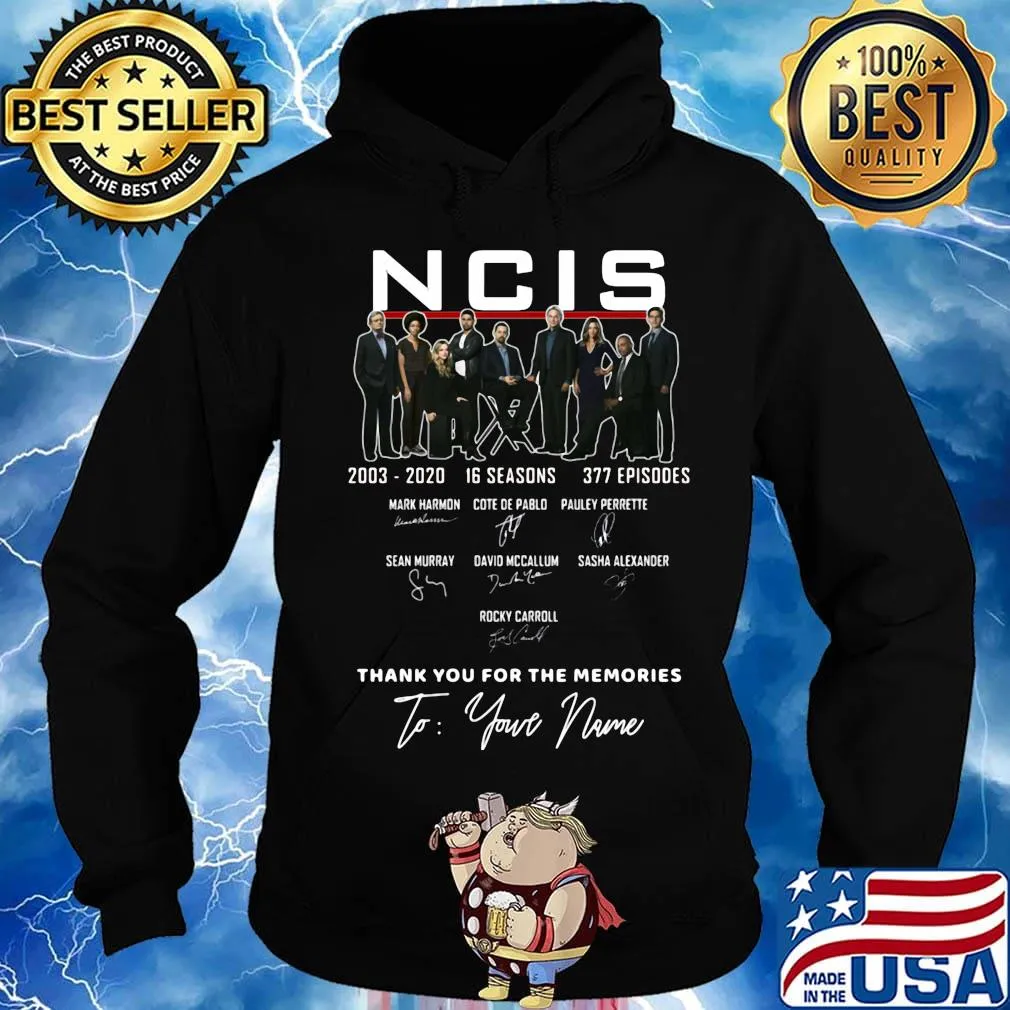 Ncis 2003 2020 16 seasons 377 episodes thank you for the memories signatures s Hoodie