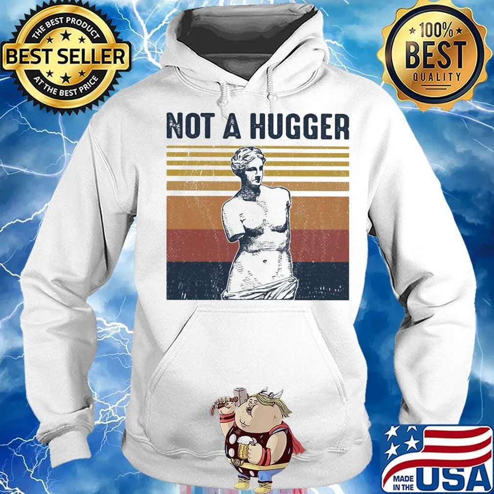 Not a hugger vintage retro s Hoodie