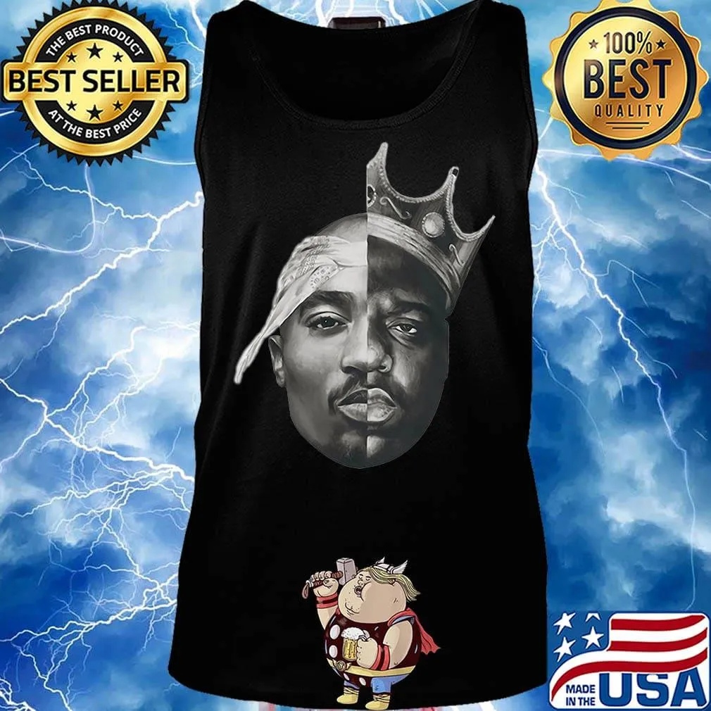 Notorious big biggie smalls x tupac shakur 2pac thug life poster s Tank top