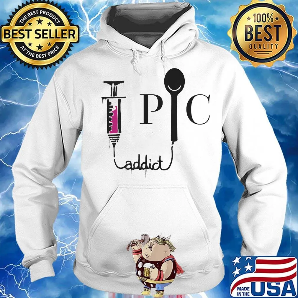 Nurse addict pic logo needle s Hoodie