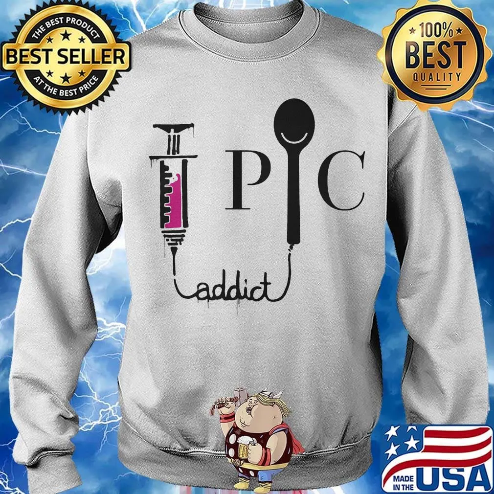 Nurse addict pic logo needle s Sweater