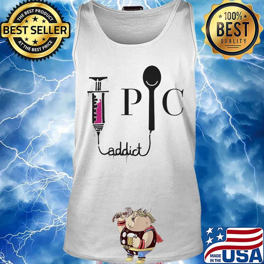 Nurse addict pic logo needle s Tank top