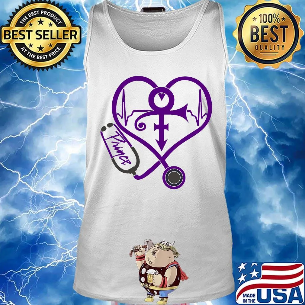 Nurse stethoscope prince heartbeat s Tank top