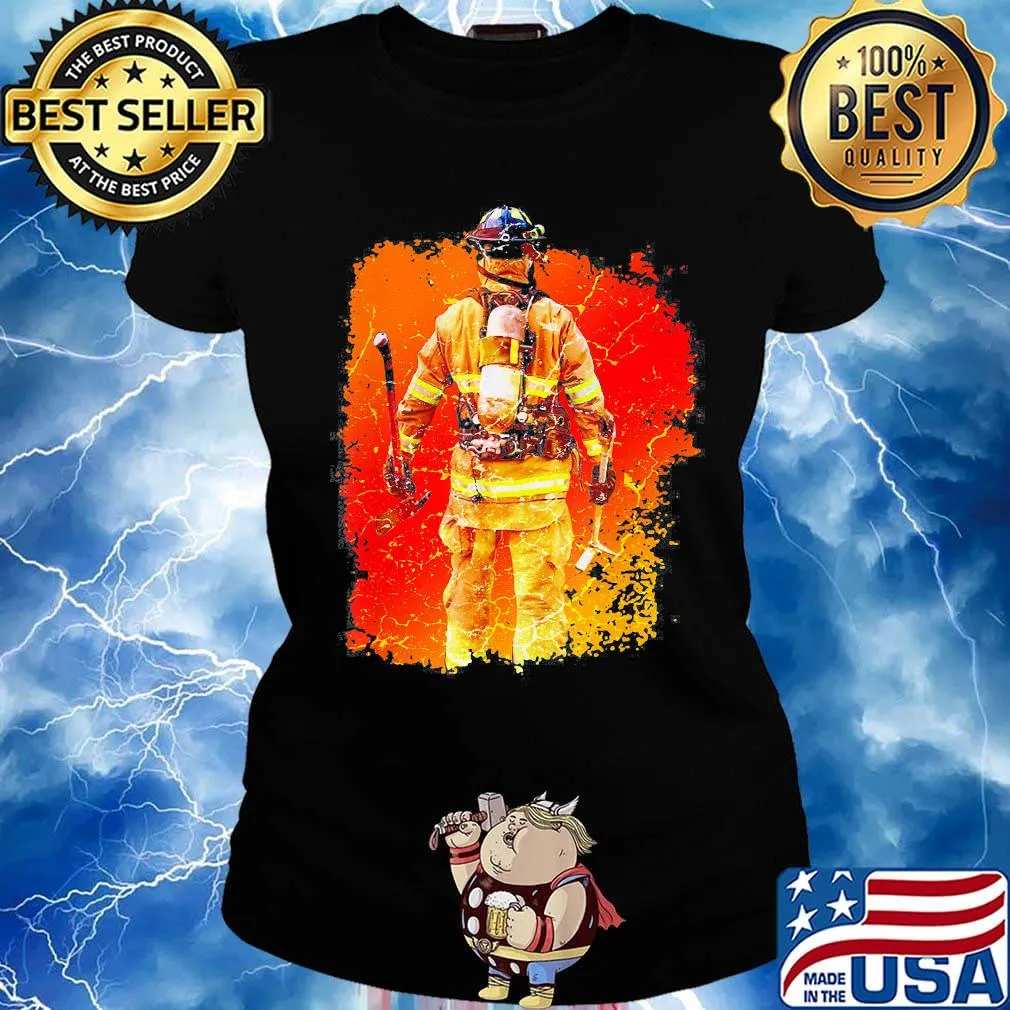 Official awesome firefighter picture s Ladies tee