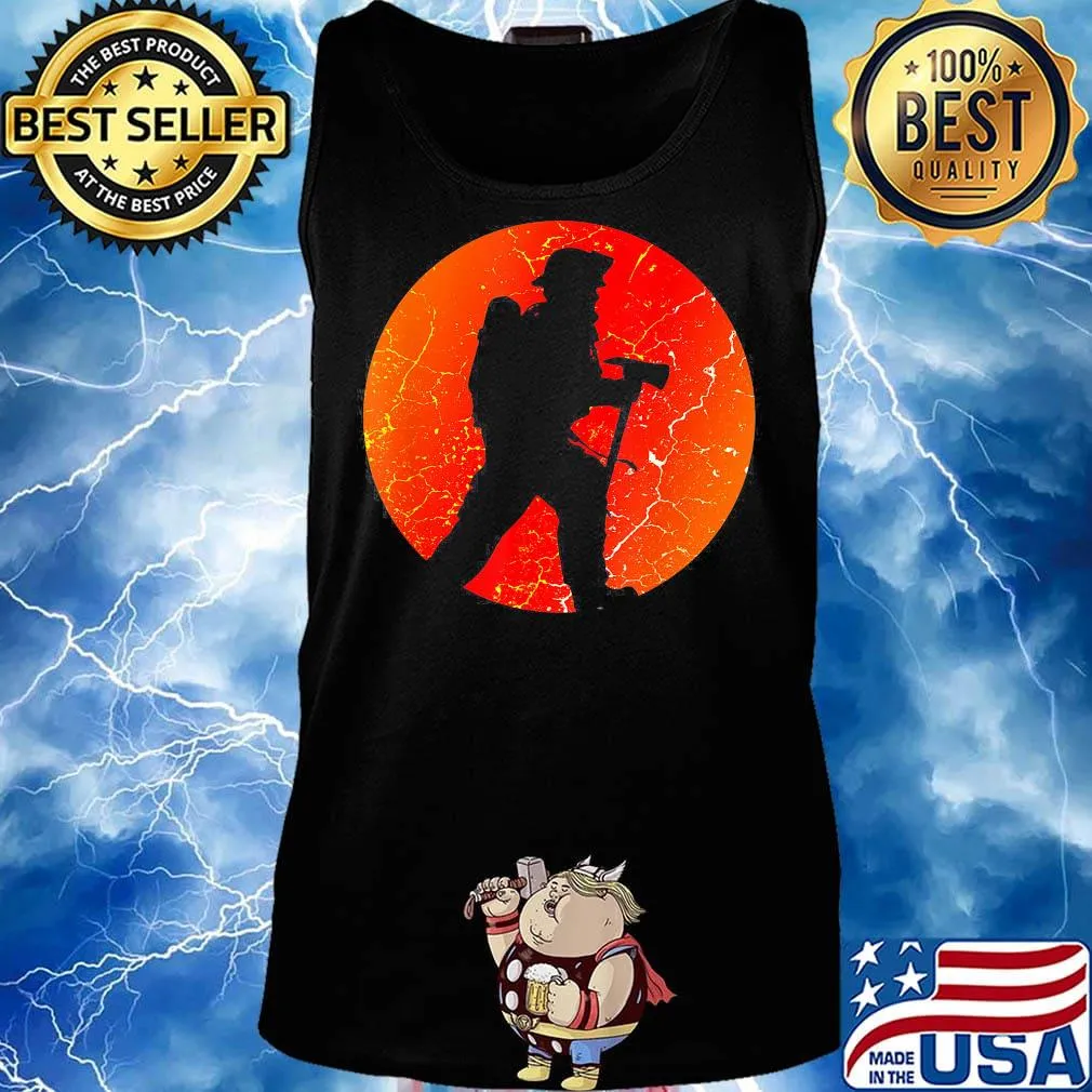 Official awesome firefighter sunset s Tank top