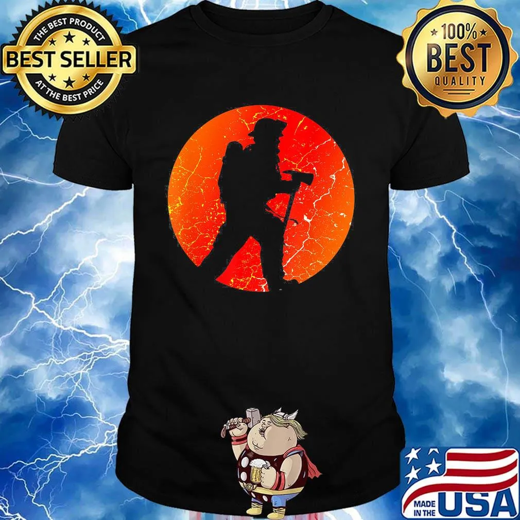 Official awesome firefighter sunset shirt