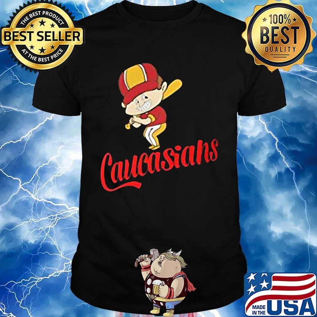 Official cleveland caucasians baseball shirt