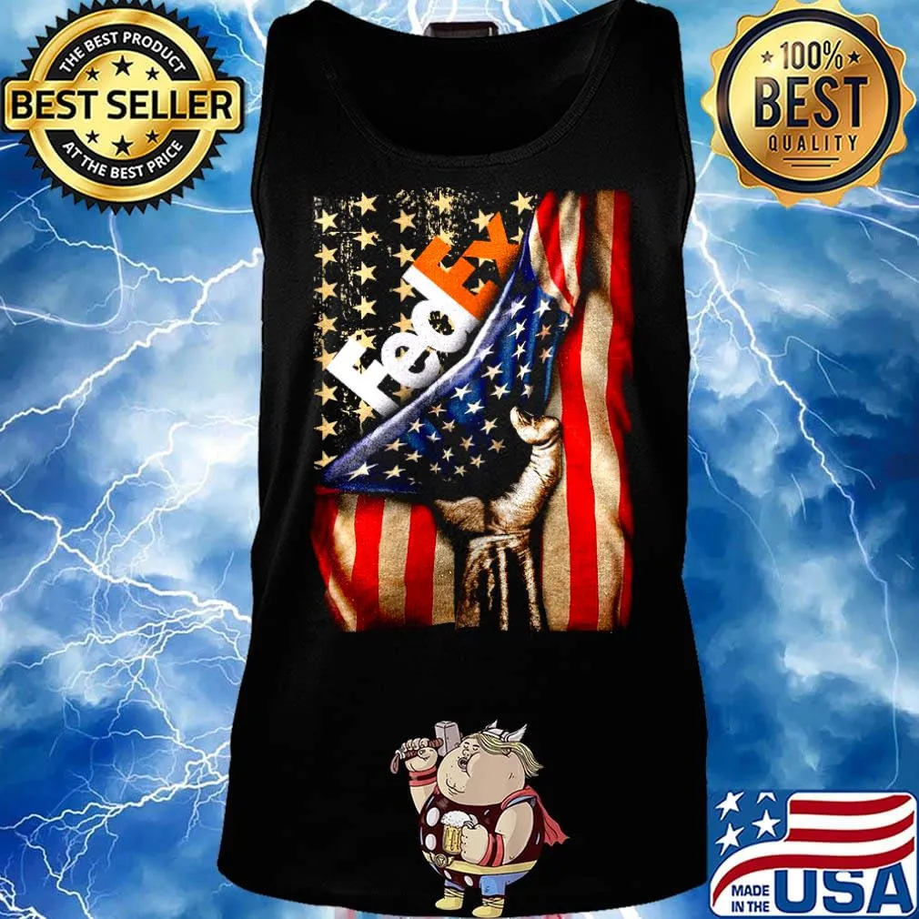 Official FedEx American flag s Tank top