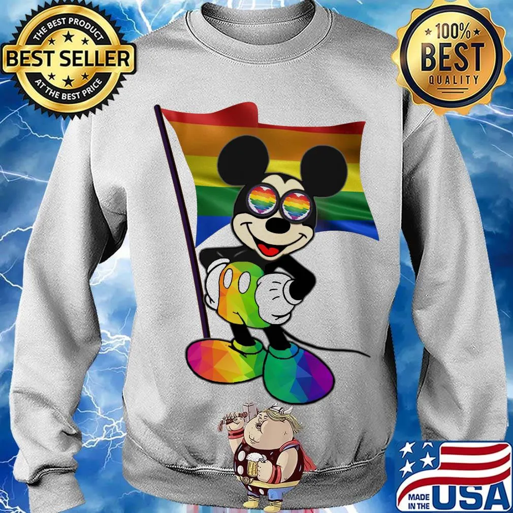 Official Mickey mouse LGBT flag s Sweater