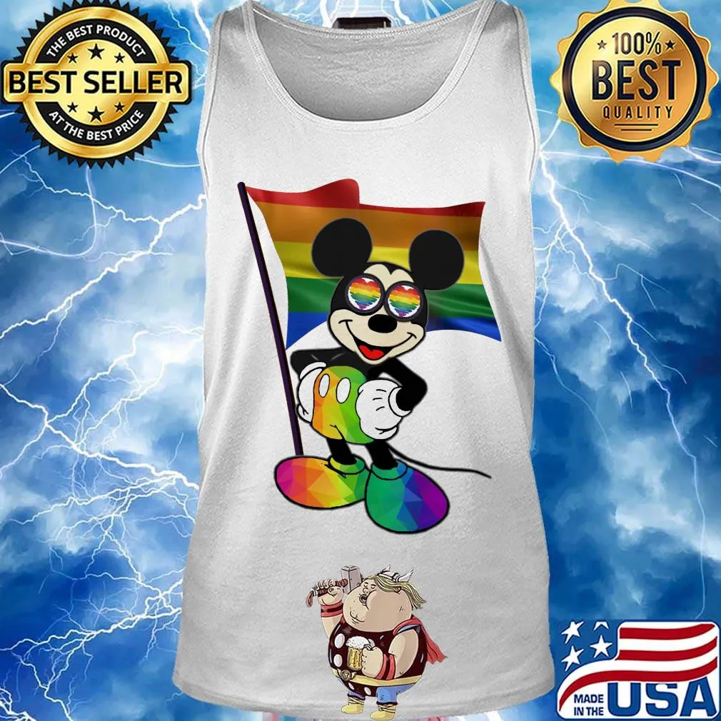 Official Mickey mouse LGBT flag s Tank top