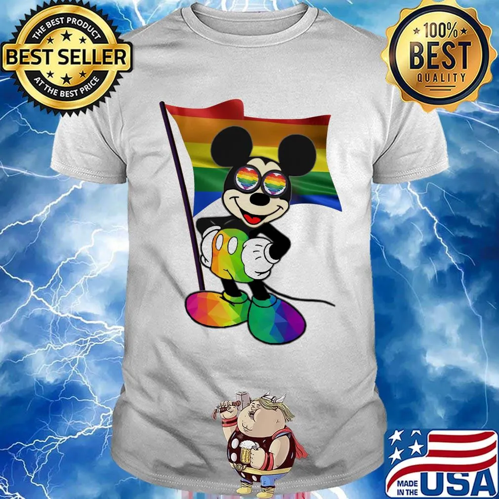 Official Mickey mouse LGBT flag shirt