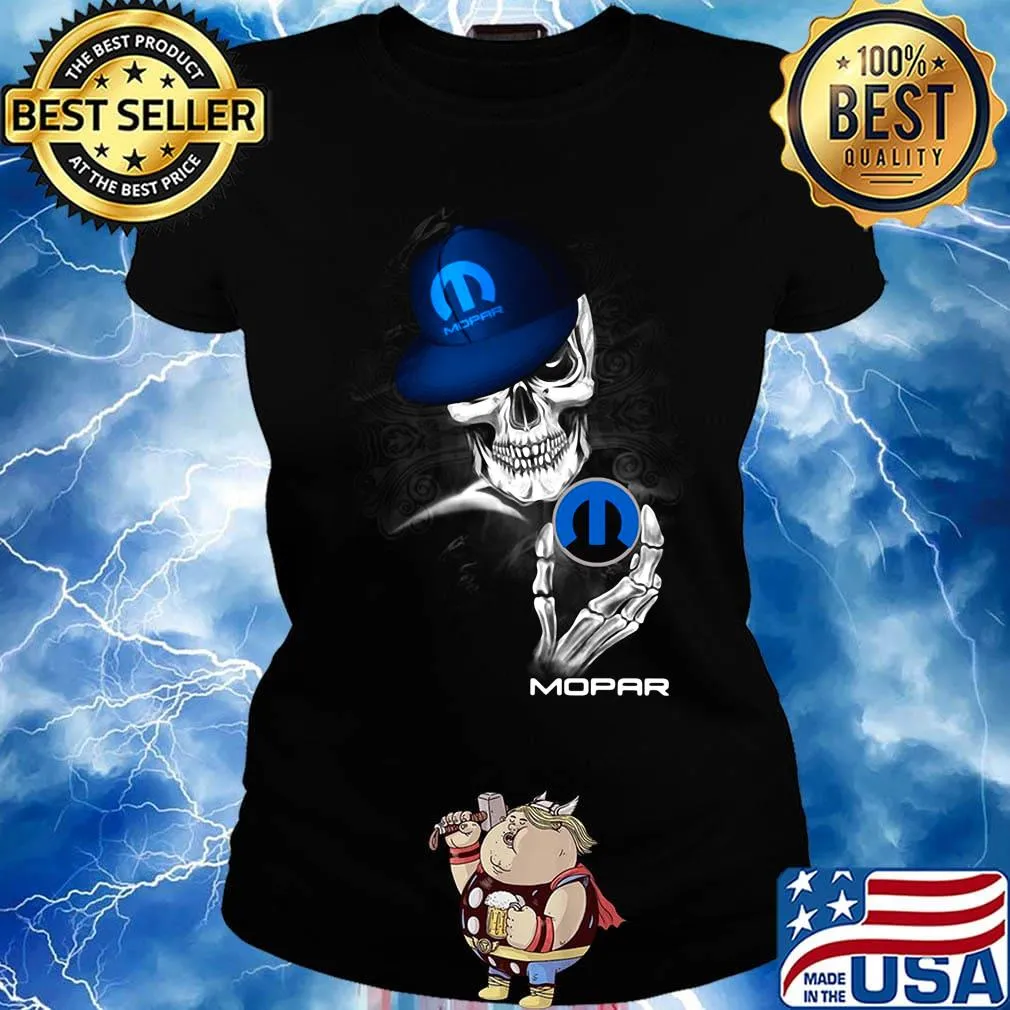Official skeleton mopar logo s Ladies tee