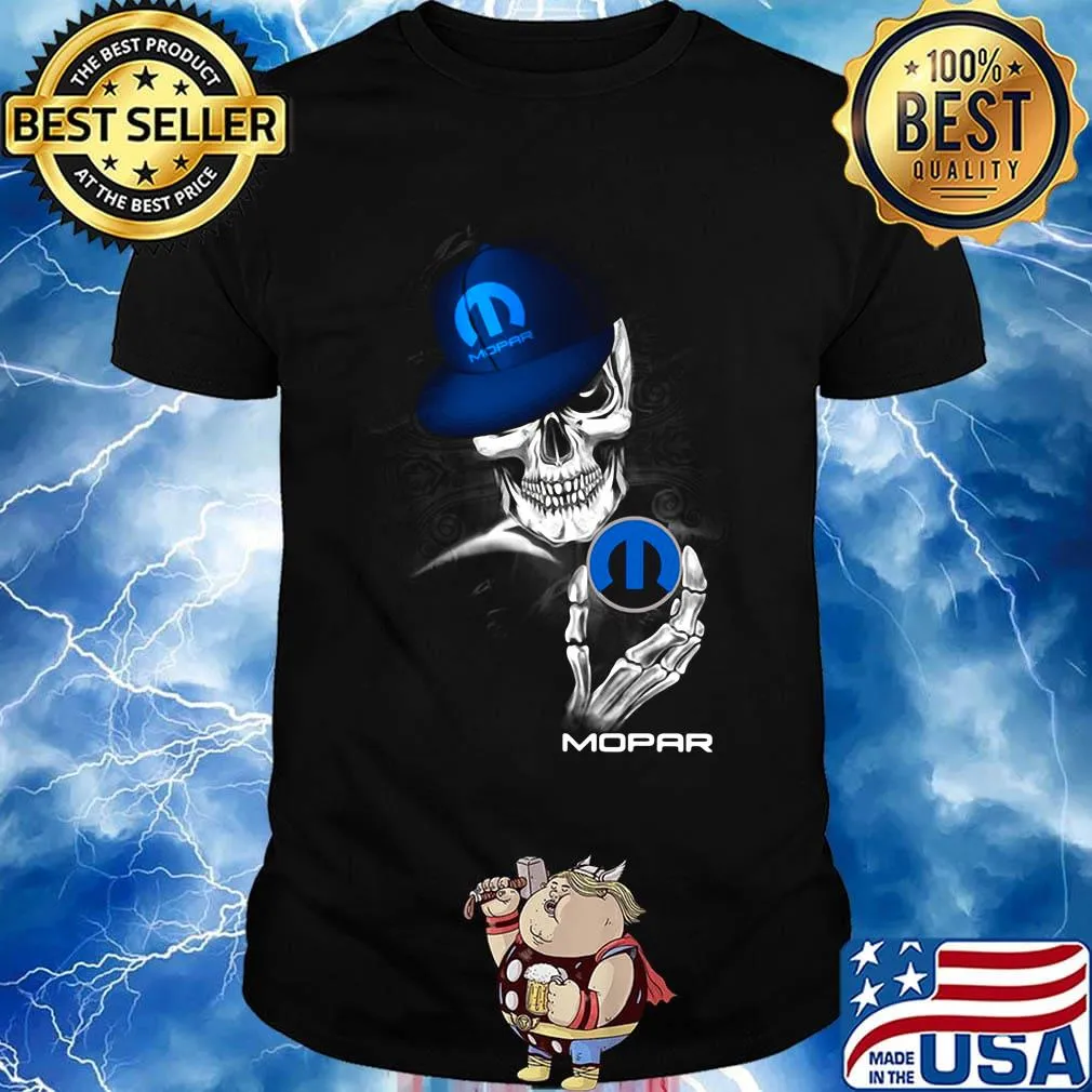 Official skeleton mopar logo shirt