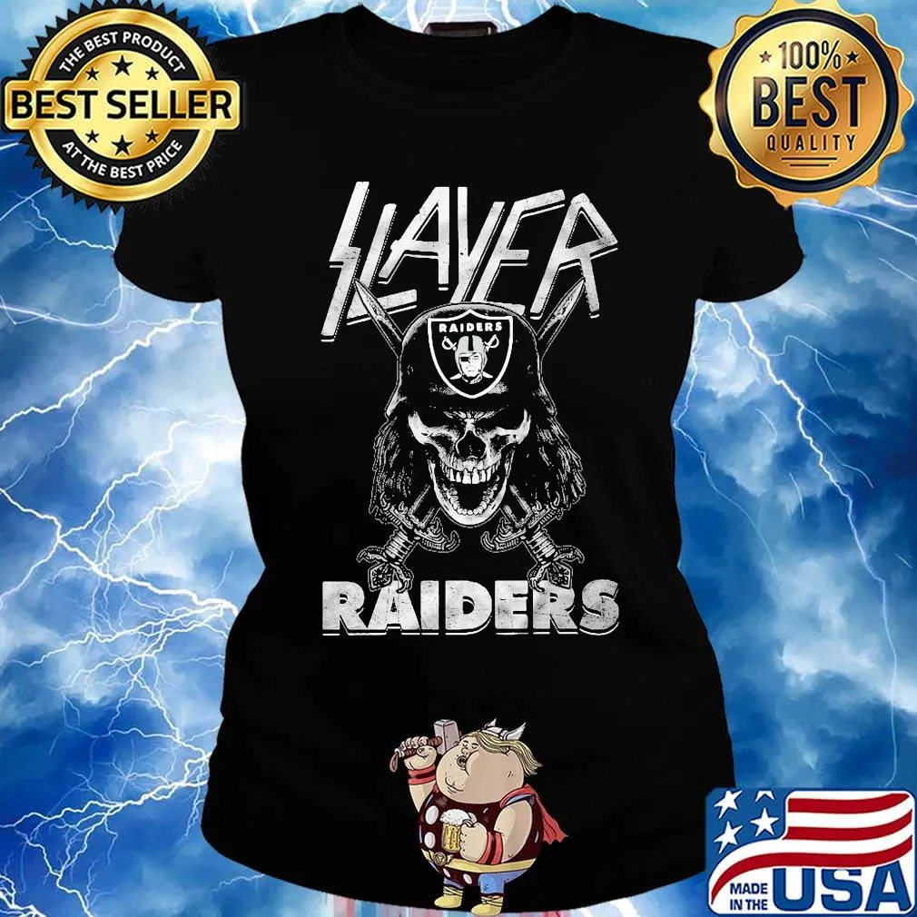 Official skull slayer raiders s Ladies tee