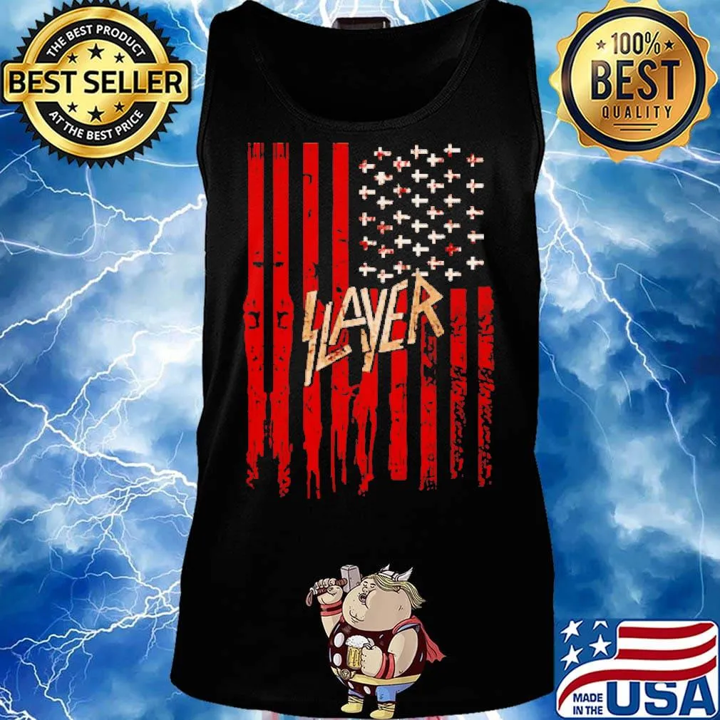 Official Slayer American flag s Tank top