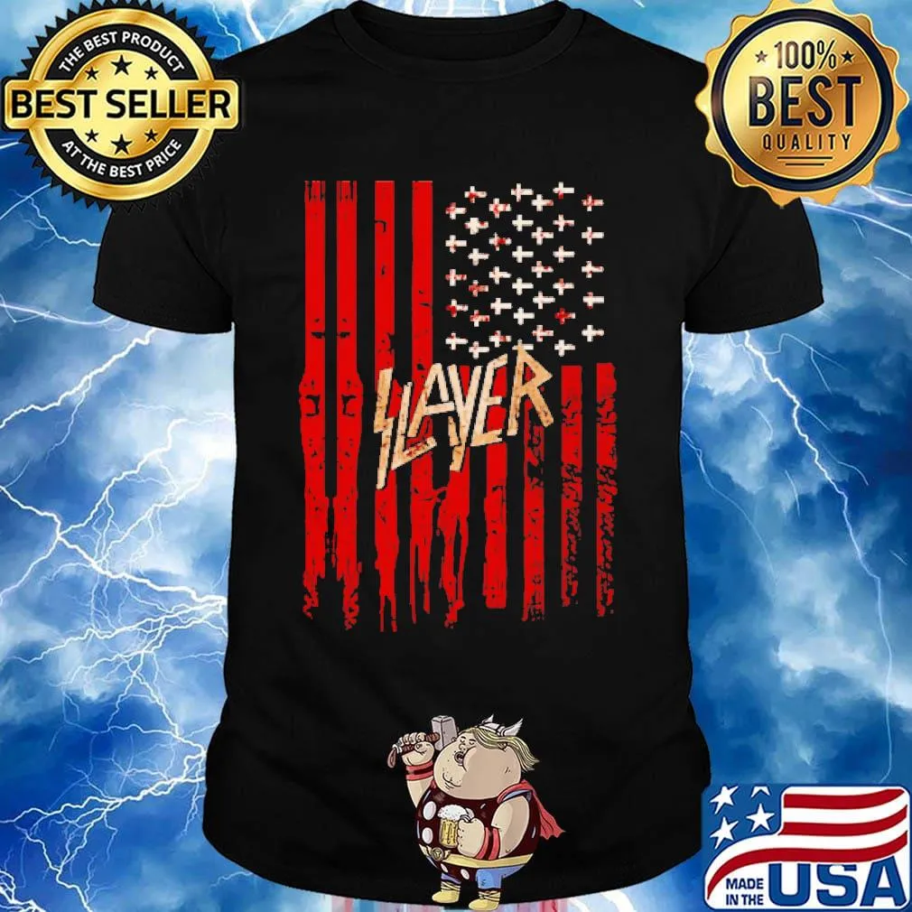 Official Slayer American flag shirt