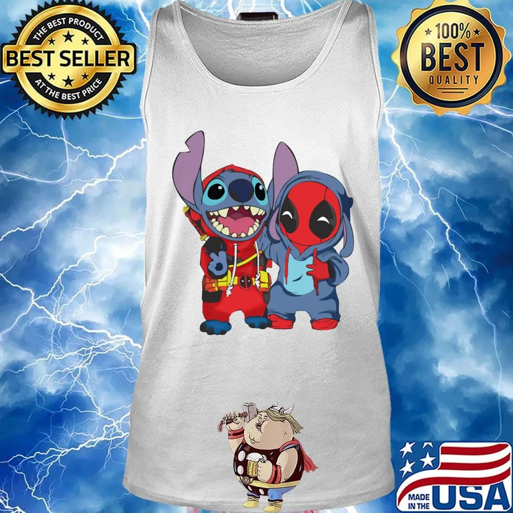 Official stitch and deadpool s Tank top