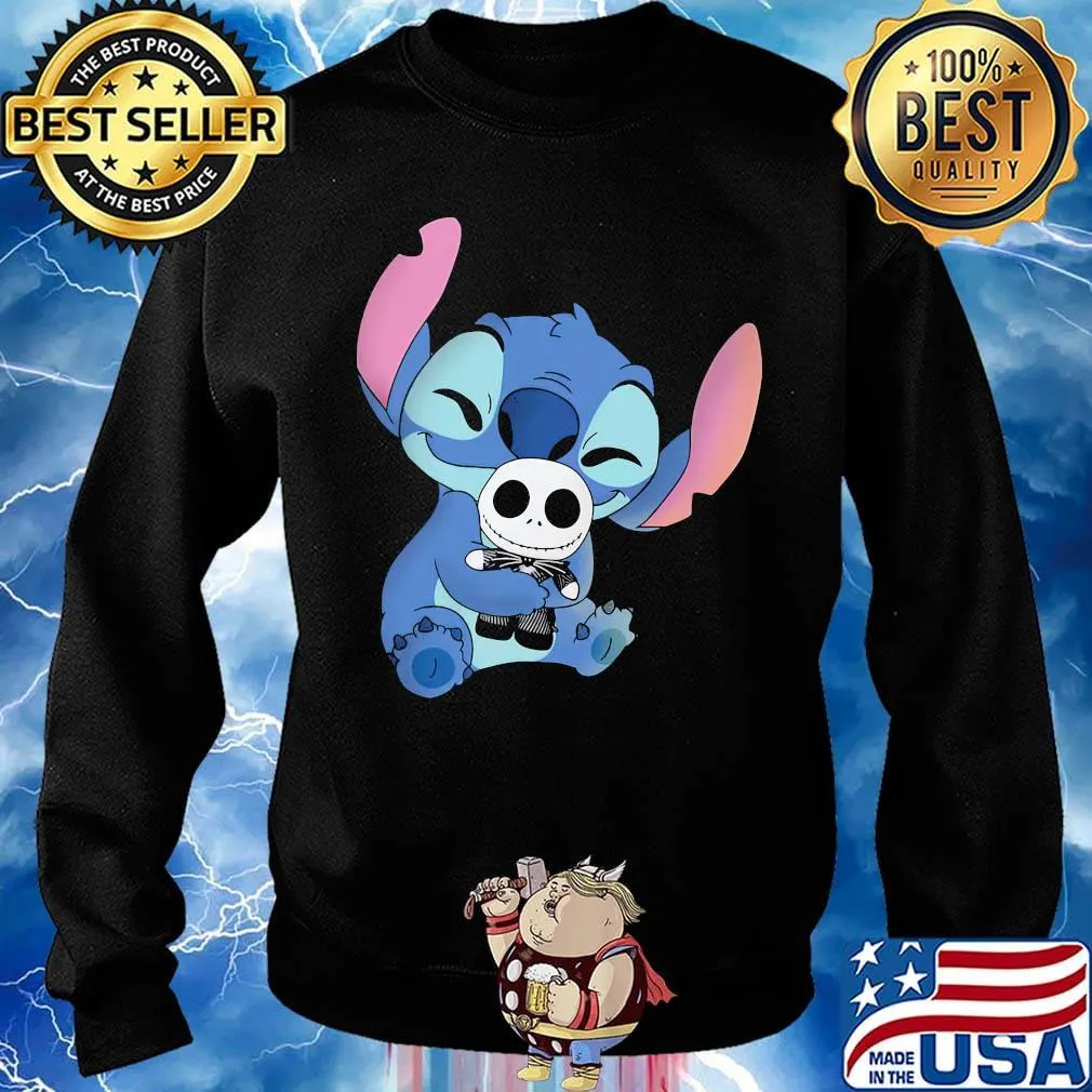 Official stitch hug jack skellington s Sweater