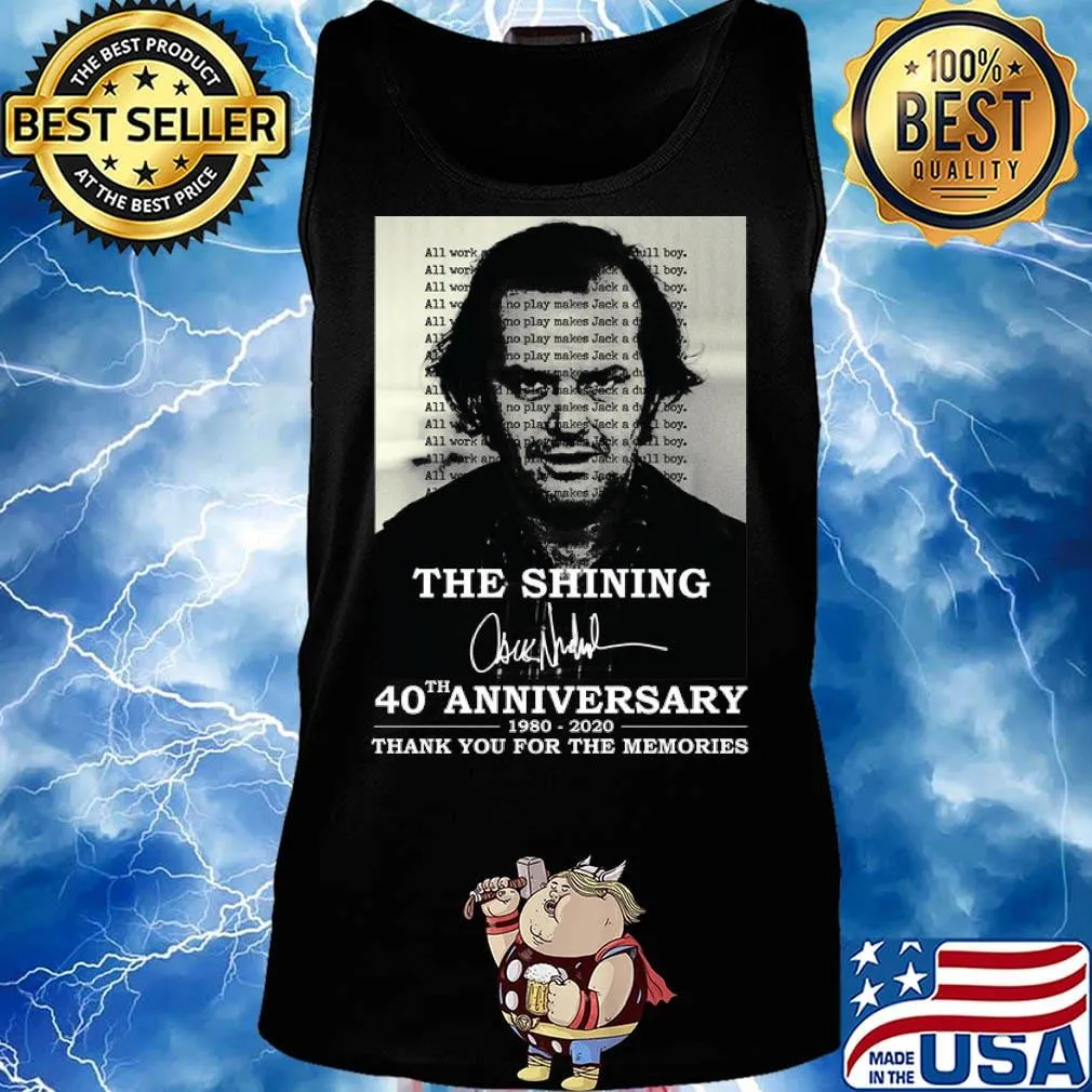 Official The Shining 40th anniversary 1980-2020 thank you for the memories signature s Tank top