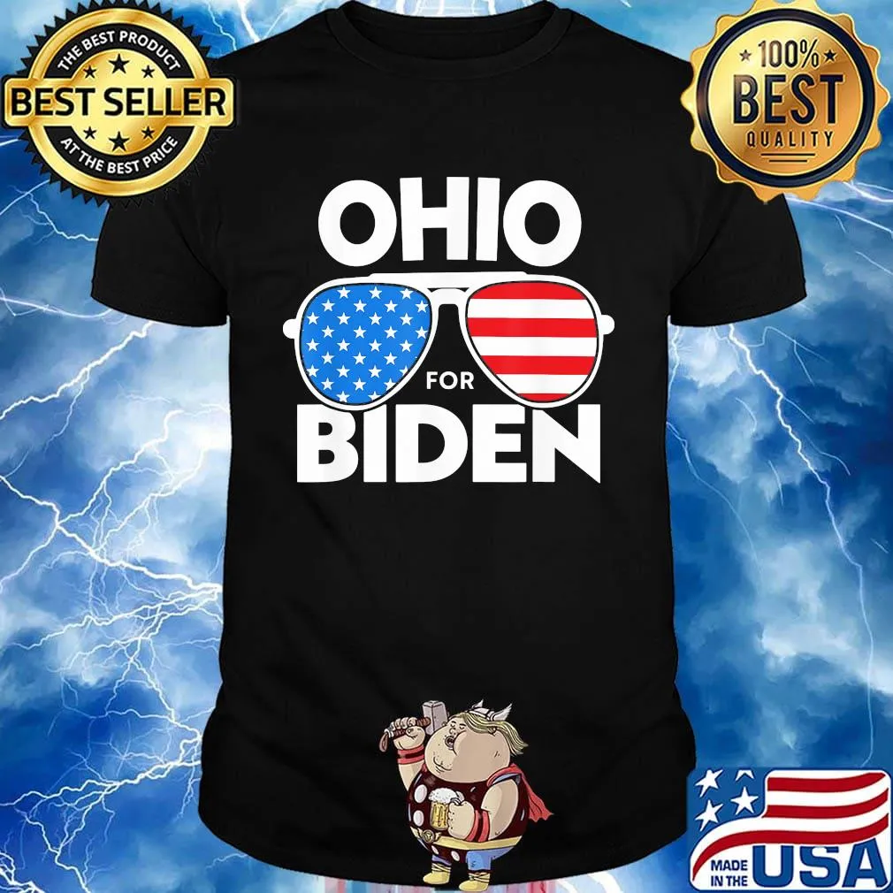 Ohio for biden american flag independence day shirt