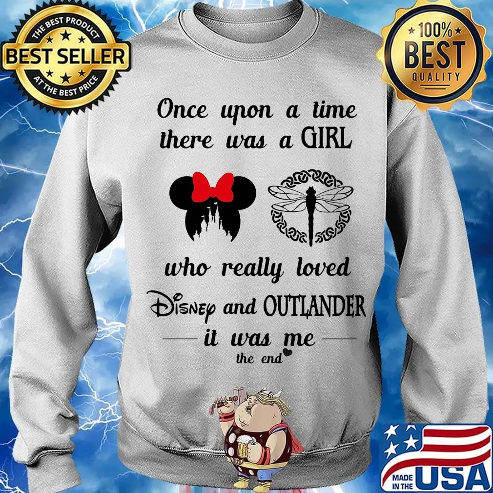 Once upon a time there was a girl who really loved disney and outlander it was me the end hearts s Sweater