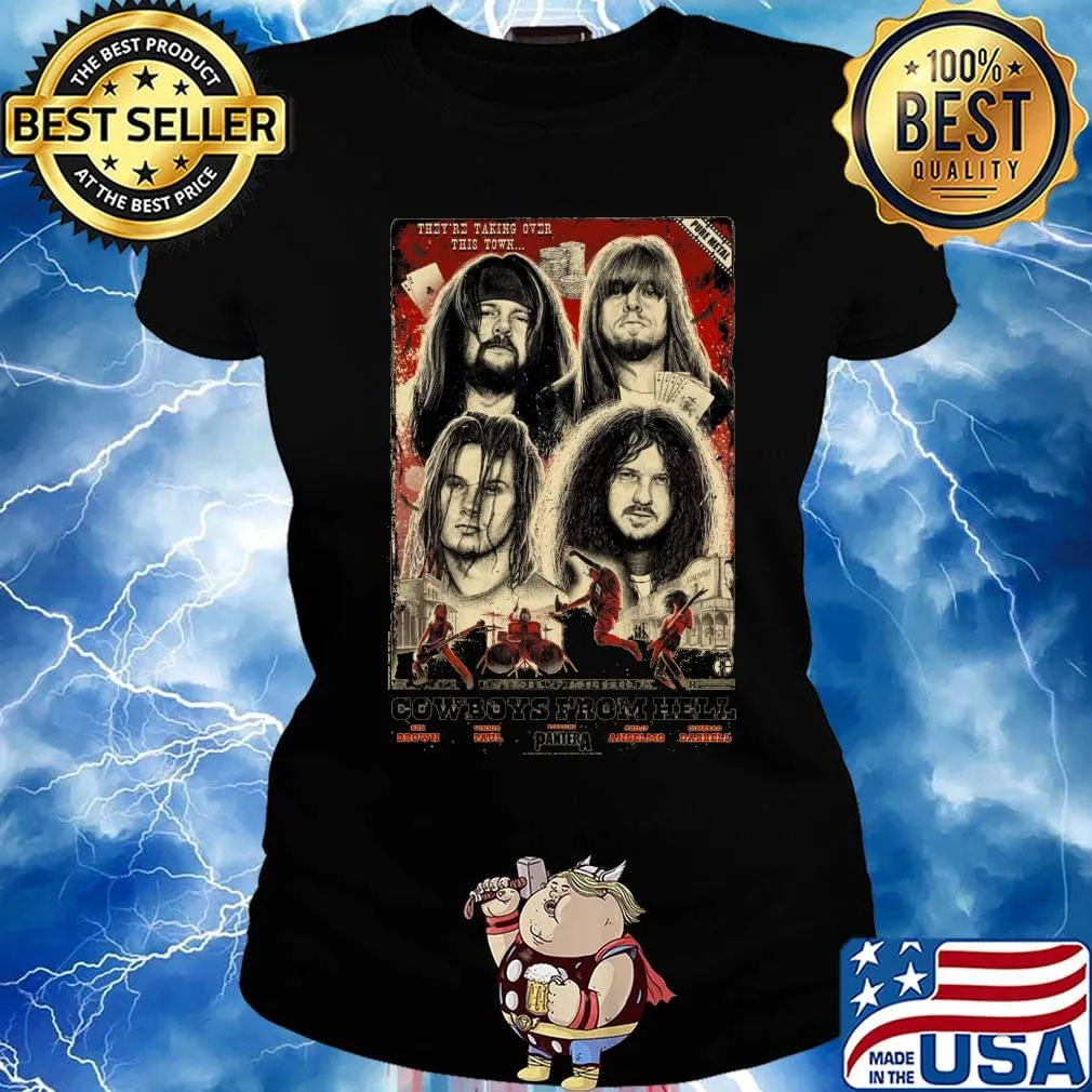 PANTERA COWBOYS FROM HELL 30TH ANNIVEARSARY POSTER BY PAUL JACKSON SHIRT Ladies tee