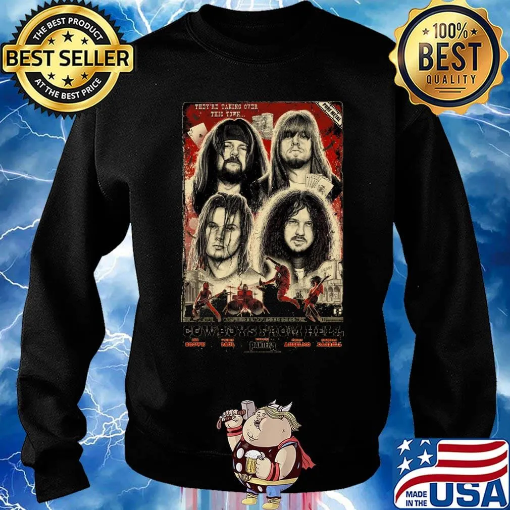 PANTERA COWBOYS FROM HELL 30TH ANNIVEARSARY POSTER BY PAUL JACKSON SHIRT Sweater