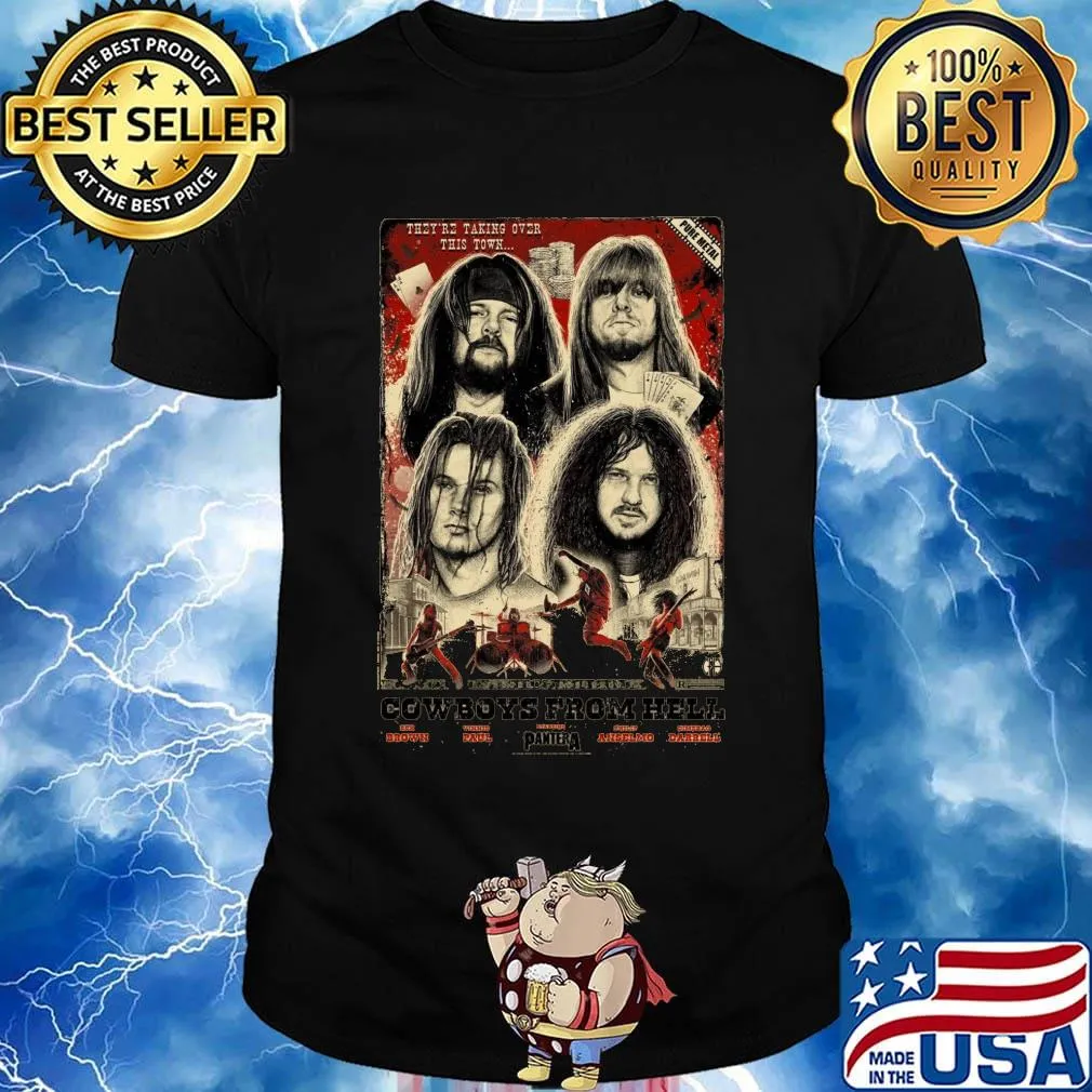 PANTERA COWBOYS FROM HELL 30TH ANNIVEARSARY POSTER BY PAUL JACKSON SHIRT