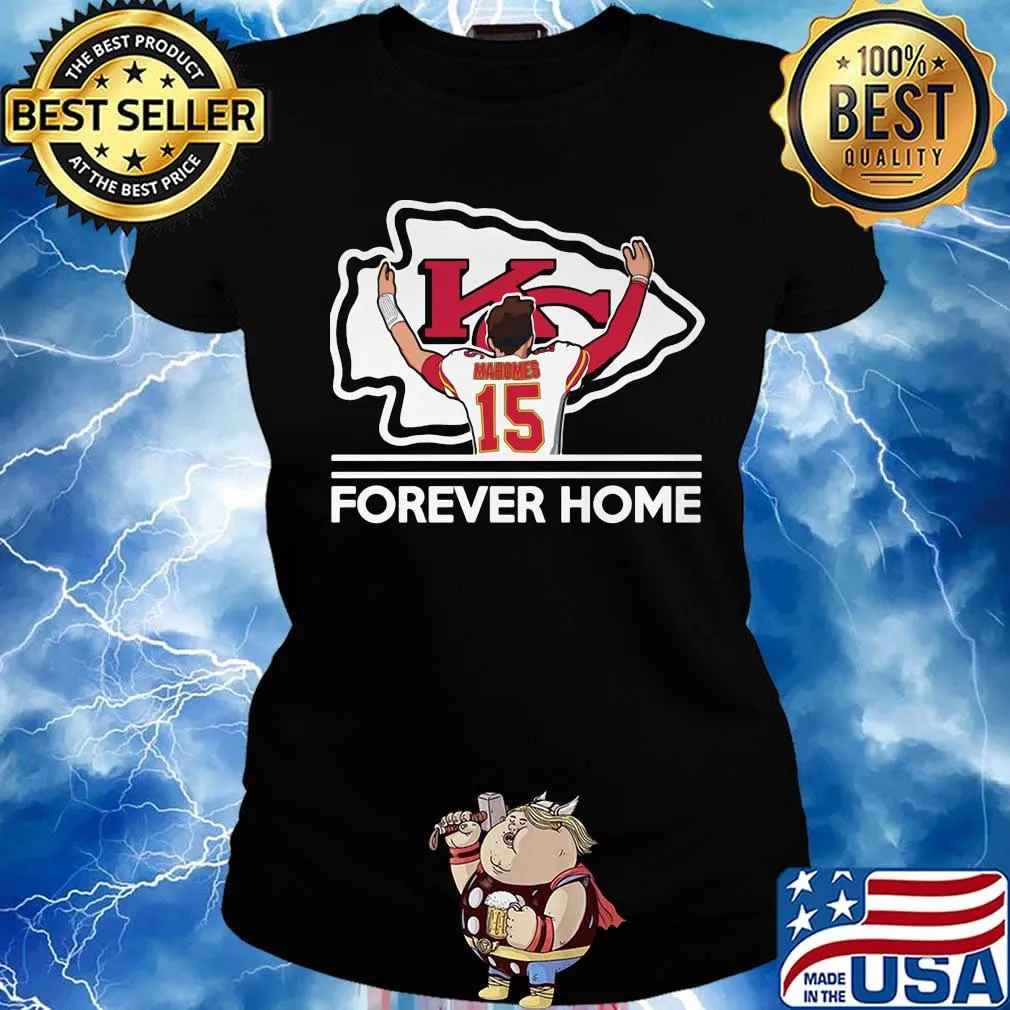 Patrick mahomes forever home kansas city chiefs football logo s Ladies tee