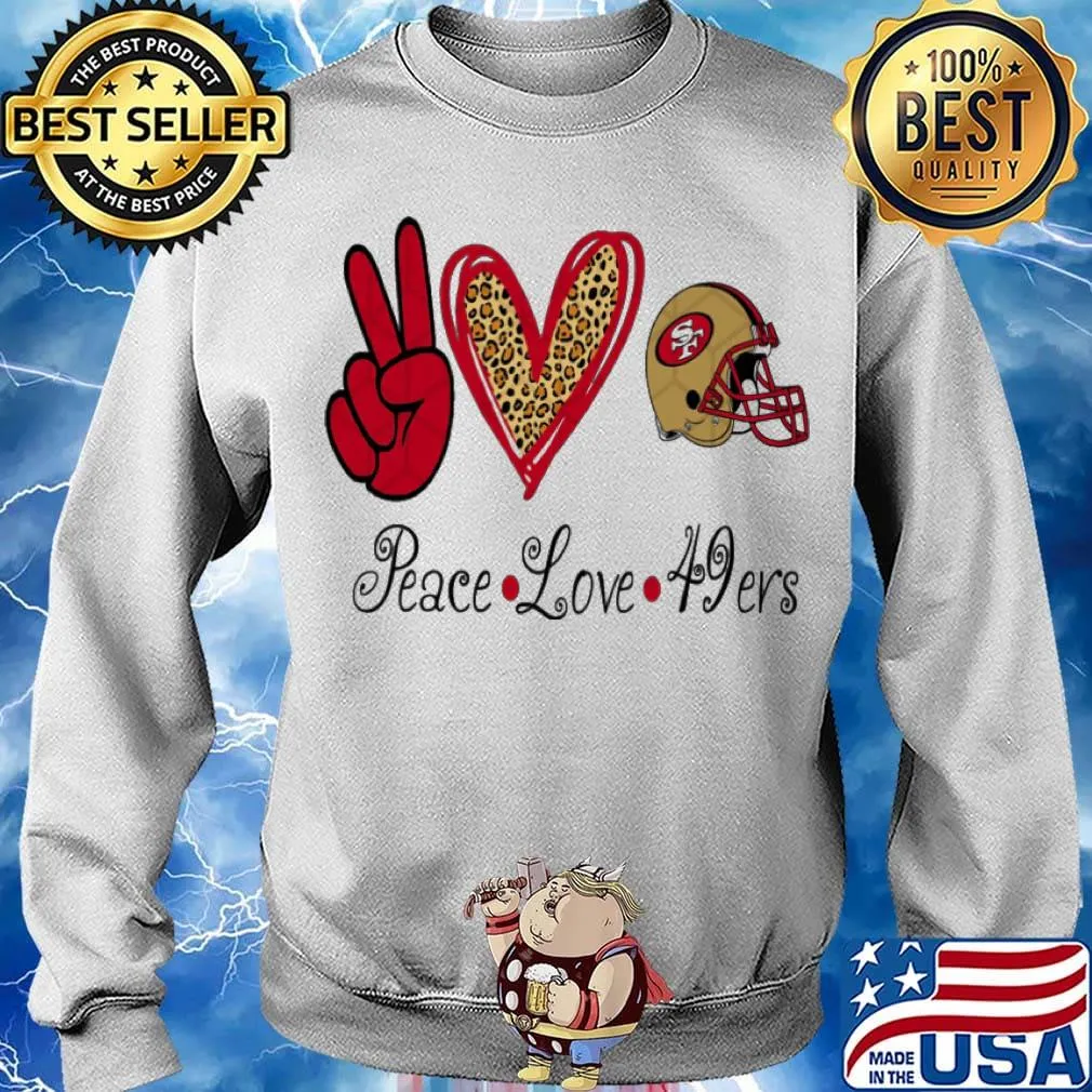 Peace Love 49ers Leopart s Sweater