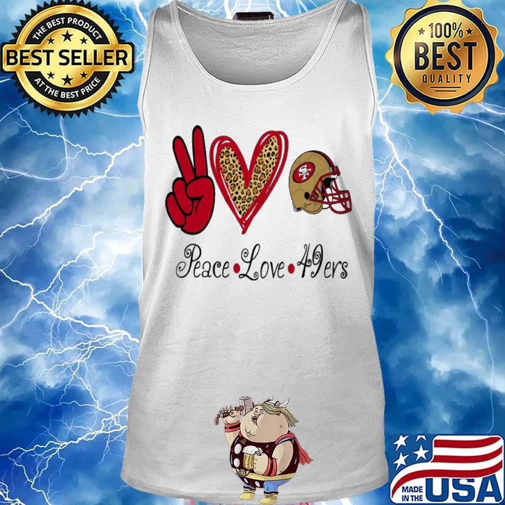 Peace Love 49ers Leopart s Tank top