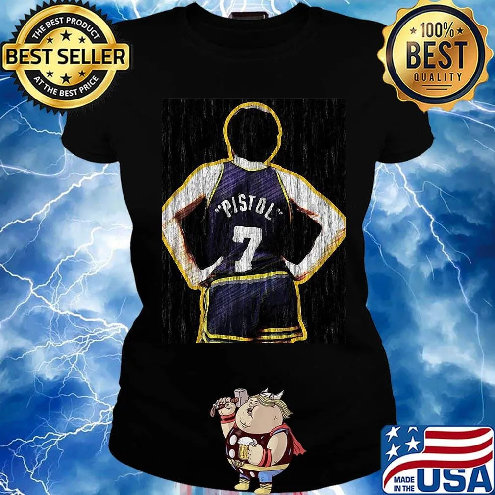 Pete maravich los angeles lakers basketball s Ladies tee