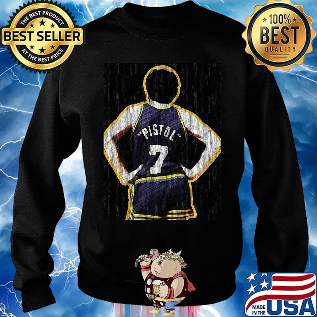 Pete maravich los angeles lakers basketball s Sweater